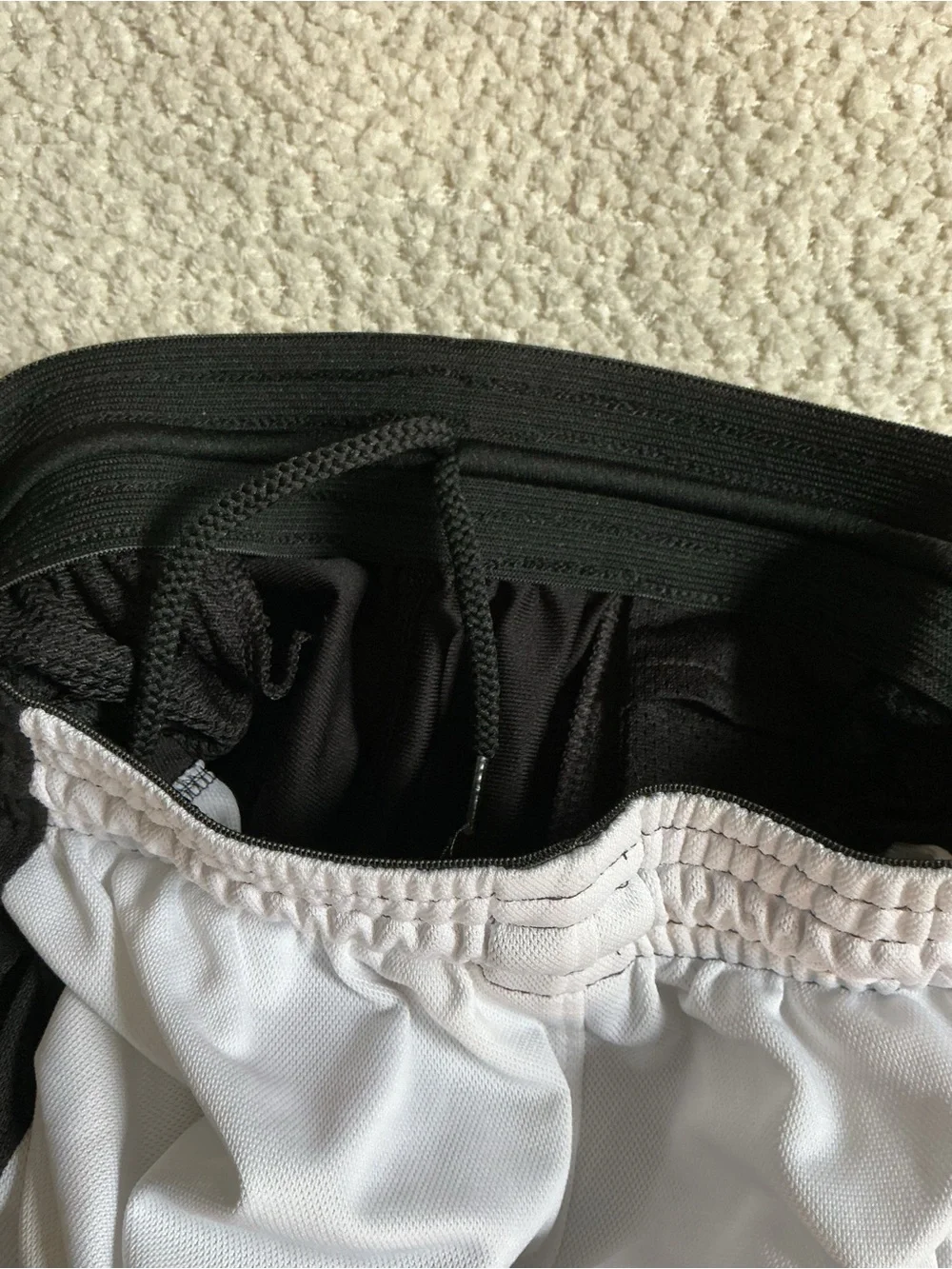 Jordan Black Shorts with White & Speckled Side Panels